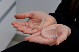 holding retainers in hands
